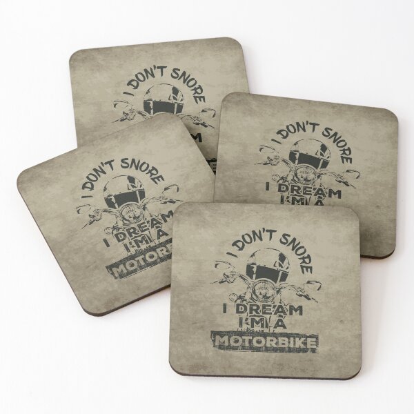 Item preview, I don't snore I dream I'm a motorbike - parchment designed and sold by F440.