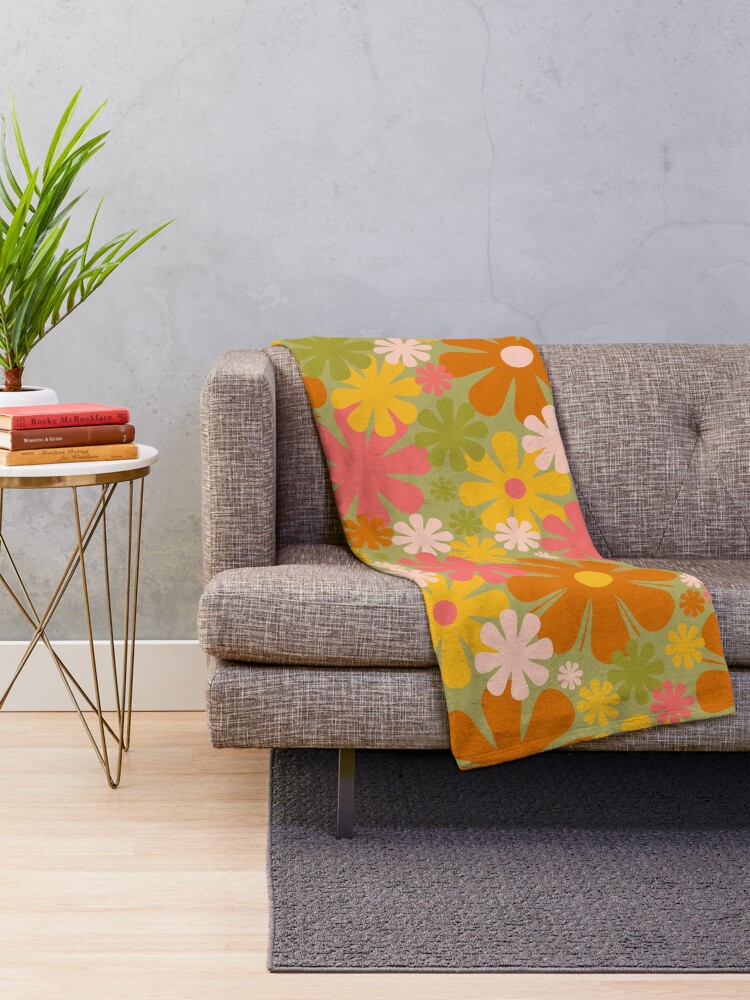 Yellow orange best sale throw blanket