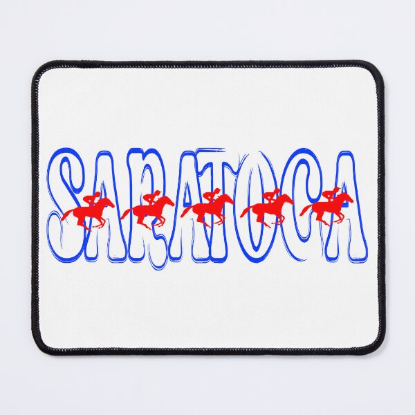 Item preview, Saratoga with Racehorses - Blue and Red designed and sold by Coop & Company Designs.