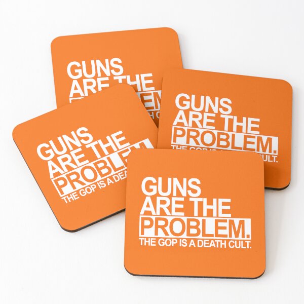 Item preview, Guns are the problem - The GOP is a death cult (white) 2 designed and sold by Thelittlelord.