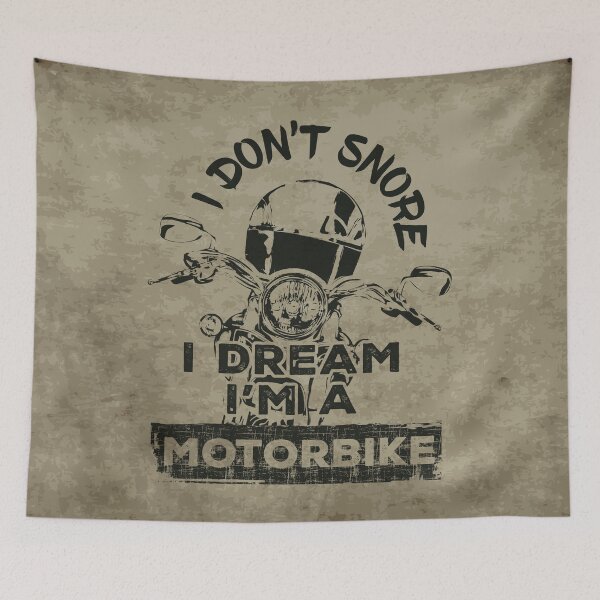 Item preview, I don't snore I dream I'm a motorbike - parchment designed and sold by F440.