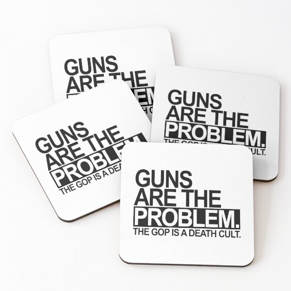 Item preview, Guns are the problem - The GOP is a death cult (black) designed and sold by Thelittlelord.