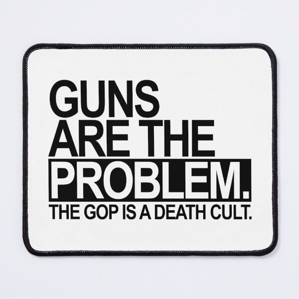 Item preview, Guns are the problem - The GOP is a death cult (black) designed and sold by Thelittlelord.