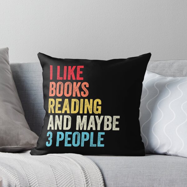 Item preview, I Like Books Reading  And Maybe Three People Shirt, Funny Cool Reading  Mens Womens girls Lovers Birthday Christmas Gift Shirt designed and sold by xlnv.