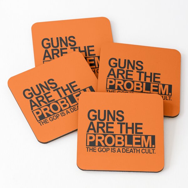 Item preview, Guns are the problem - The GOP is a death cult (black) 2 designed and sold by Thelittlelord.