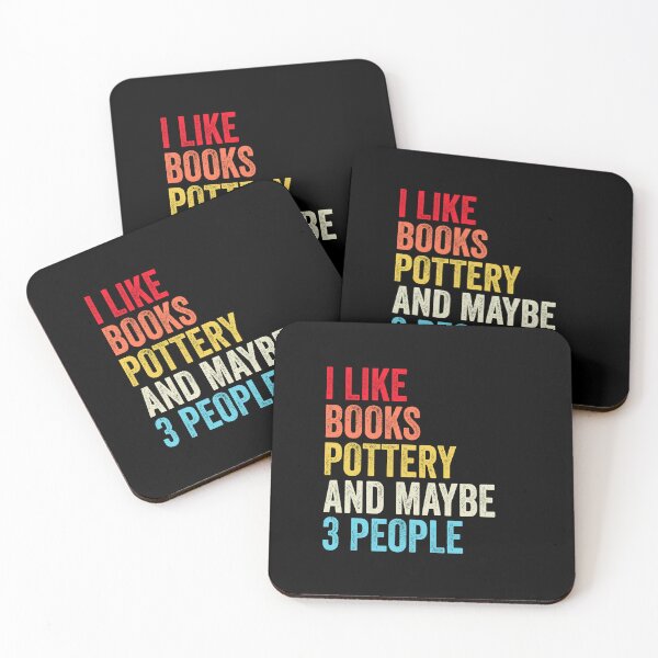 Item preview, I Like Books Pottery  And Maybe Three People Shirt, Funny Cool Pottery  Mens Womens girls Lovers Birthday Christmas Gift Shirt designed and sold by xlnv.