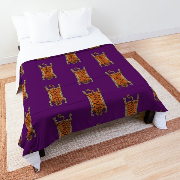 Item preview, TIBETAN TIGER RUG-purple designed and sold by BEATRIZ ABAITUA.