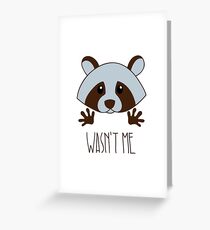 Little raccoon Greeting Card