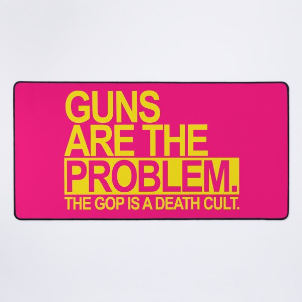 Item preview, Guns are the problem - The GOP is a death cult (yellow) 2 designed and sold by Thelittlelord.