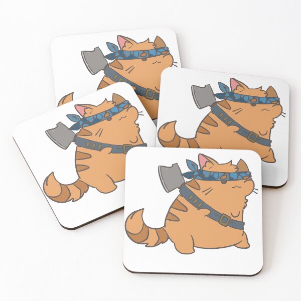 Item preview, Ginger Tabby Pudgy Axe Cat designed and sold by ThePondCat.