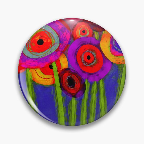Item preview, Flower Power Colorful Abstract Flowers One designed and sold by art64.