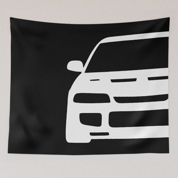 Item preview, Mitsubishi Lancer EVO III EVO 3 white silhouette designed and sold by EdimDesign.