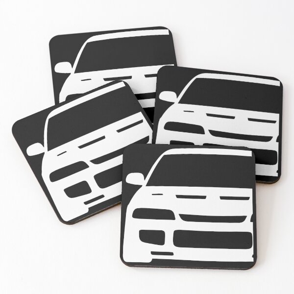Item preview, Mitsubishi Lancer EVO III EVO 3 white silhouette designed and sold by EdimDesign.