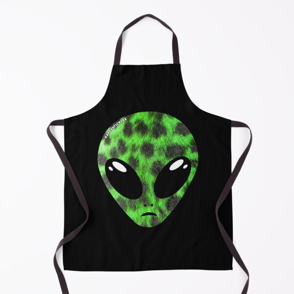 Item preview, Alien head - Green Cheetah skin designed and sold by AreaStickers.