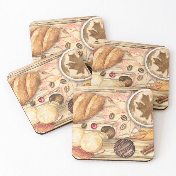 Item preview, Coffee, Bread and Spices in Autumn designed and sold by Flowersforbear.