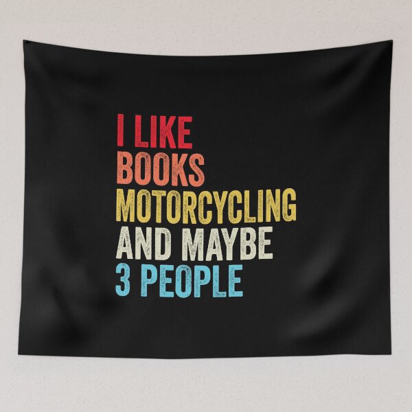 Item preview, I Like Books Motorcycling  And Maybe Three People Shirt, Funny Cool Motorcycling  Mens Womens girls Lovers Birthday Christmas Gift Shirt designed and sold by xlnv.