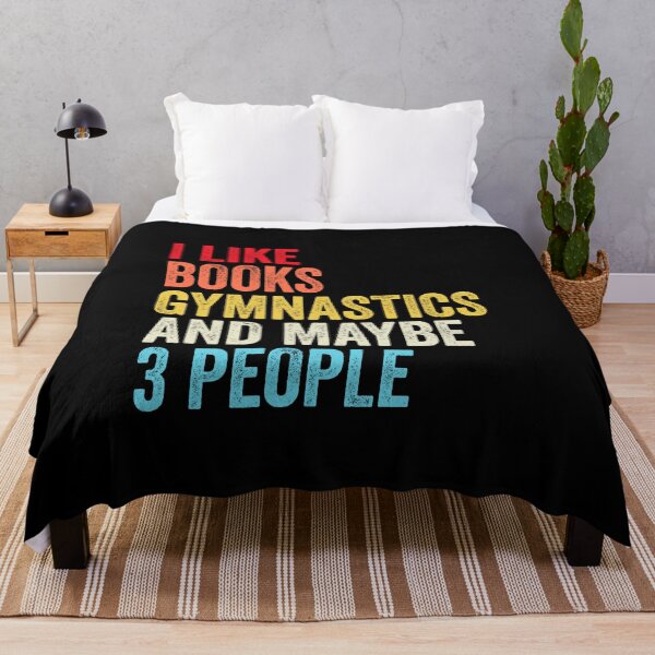 Item preview, I Like Books Gymnastics And Maybe Three People Shirt, Funny Cool Gymnastics Mens Womens girls Lovers Birthday Christmas Gift Shirt designed and sold by xlnv.