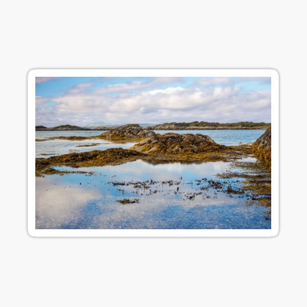 Shore at western point of the Isle of Mull, Scotland Sticker