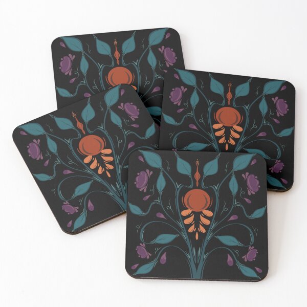 Item preview, Floral Magic Folk Art  designed and sold by Skull Fern.