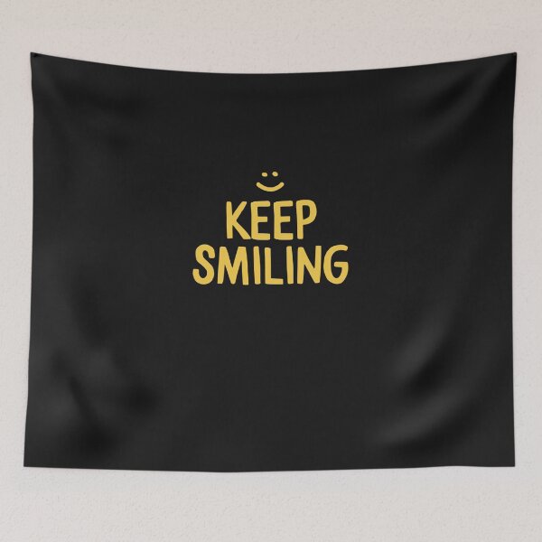 Item preview, Keep Smiling - Yellow Happiness Quote designed and sold by jacquelinepll4.