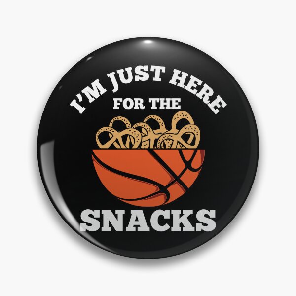 Item preview, I am Just Here For Snacks Basketball Is My Favorite Season Basket Ball Player Classic Gift Premium Apparel Funny Holiday Xmas designed and sold by DesignByHeartUK.