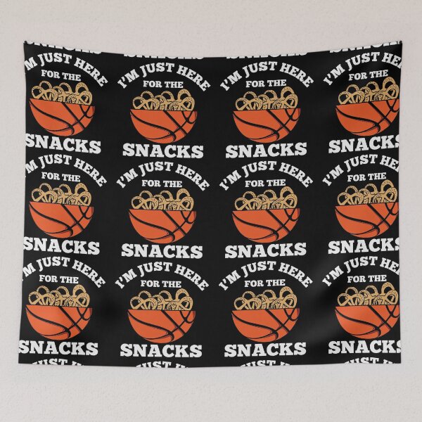 Item preview, I am Just Here For Snacks Basketball Is My Favorite Season Basket Ball Player Classic Gift Premium Apparel Funny Holiday Xmas designed and sold by DesignByHeartUK.