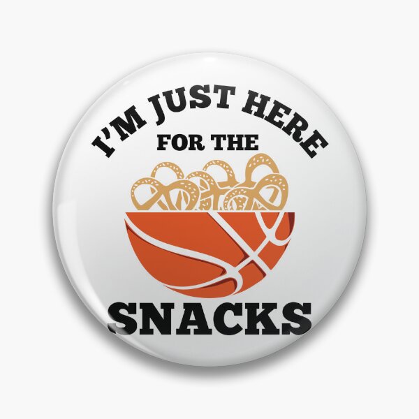 Item preview, I am Just Here For Snacks Basketball Is My Favorite Season Basket Ball Player Classic Gift Premium Apparel Funny Holiday Xmas designed and sold by DesignByHeartUK.