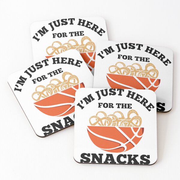 Item preview, I am Just Here For Snacks Basketball Is My Favorite Season Basket Ball Player Classic Gift Premium Apparel Funny Holiday Xmas designed and sold by DesignByHeartUK.