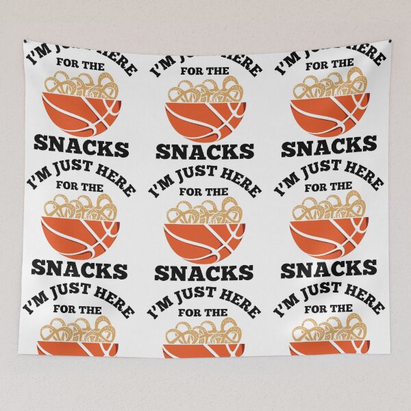 Item preview, I am Just Here For Snacks Basketball Is My Favorite Season Basket Ball Player Classic Gift Premium Apparel Funny Holiday Xmas designed and sold by DesignByHeartUK.