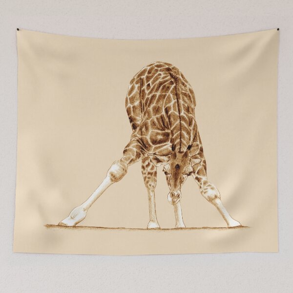 Item preview, Giraffe - brown colorized version designed and sold by SylvieG18.