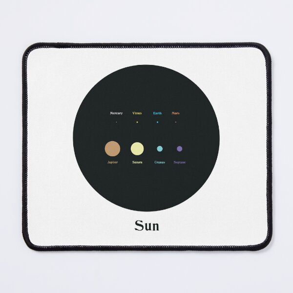 Item preview, Planets of Solar System to scale design minimal aesthetic retrò gift designed and sold by celestevolta.