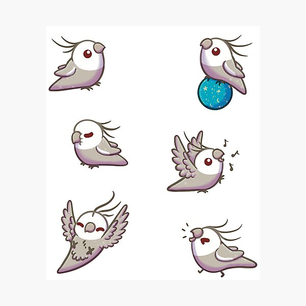 Item preview, Fallow Whiteface Cockatiel designed and sold by NoodleSoupotDay.