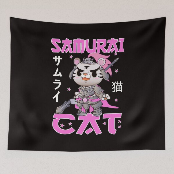 Item preview, Samurai cat japanese samurai cat designed and sold by Tschousef.