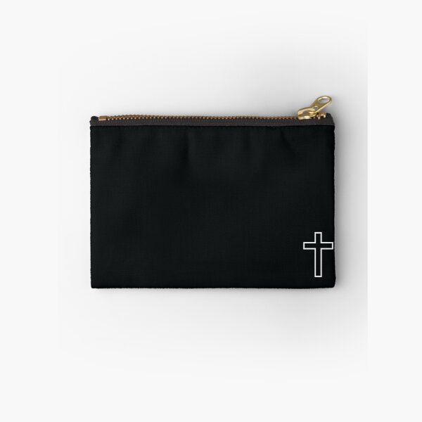 Item preview, Cross Outline | Simple Christian Cross Outline Black and White designed and sold by InHisImageGifts.