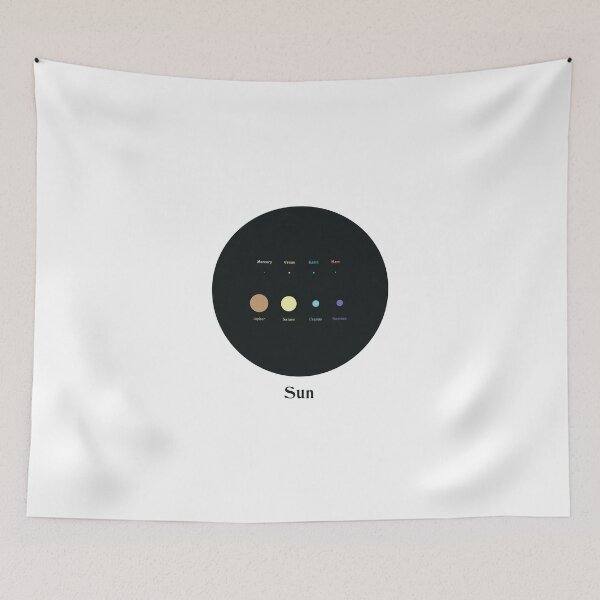 Item preview, Planets of Solar System to scale design minimal aesthetic retrò gift designed and sold by celestevolta.