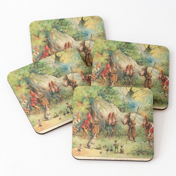 Item preview, Gnomes and Fairies Vintage Illustration  designed and sold by madisonscottage.