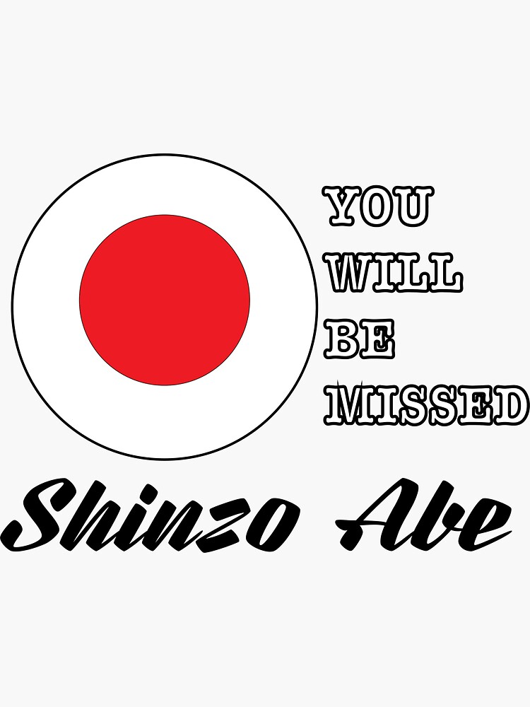 Shinzo Sticker For Sale By Thr9 Redbubble 