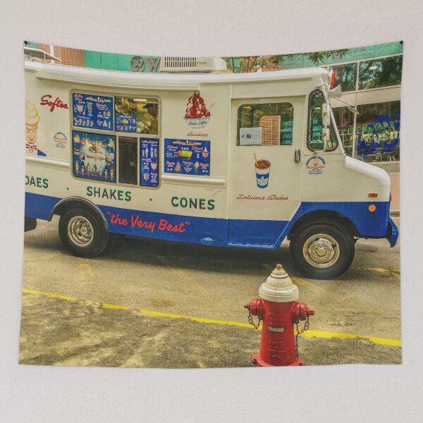 Item preview, Ice Cream Truck Summer Street Hydrant Hoboken NJ  designed and sold by eleonoraingrid.