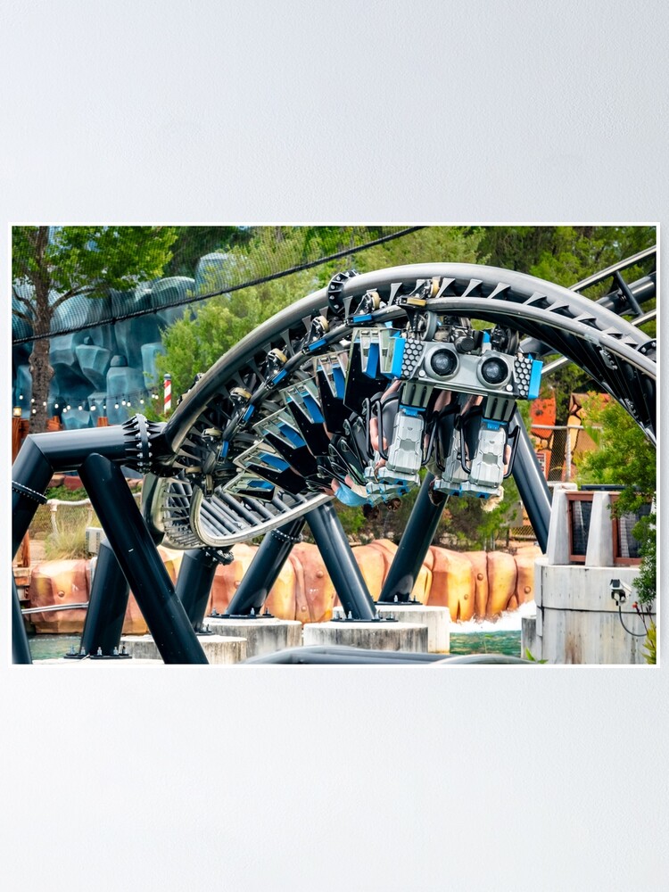 Velocicoaster Mosasaurus Roll, Universal's Islands of Adventure Poster  for Sale by Thrilltography