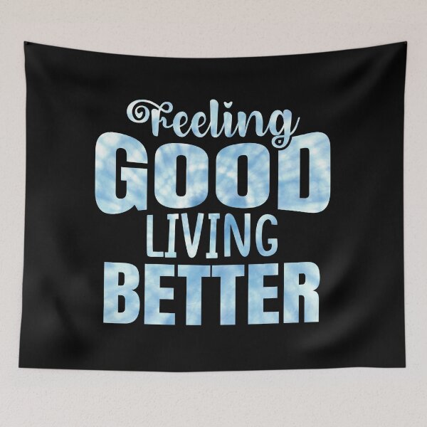 Item preview, Feeling Good Living Better Music Quote Drake designed and sold by CataRedBubble.