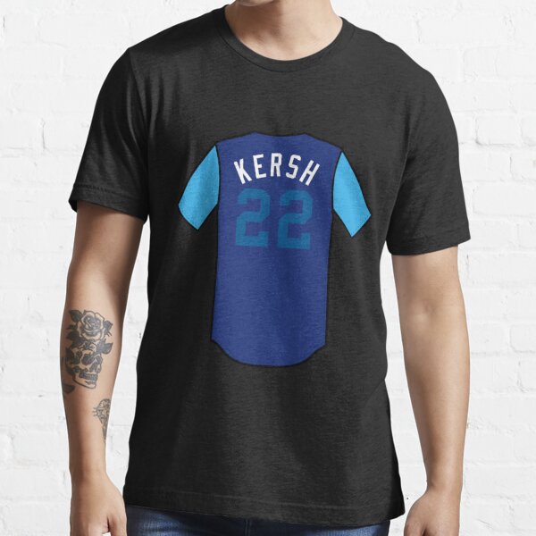 SALE!! Clayton Kershaw #22 Los Angeles Dodgers T-Shirt Royal Name &  Number