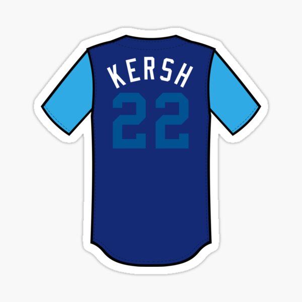 Clayton Kershaw Jersey Mesh Sticker for Sale by jakehutson3