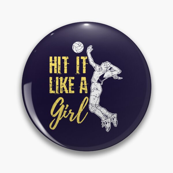 Item preview, Hit It Like a Girl Volleyball Player Teen Girls designed and sold by jaygo.