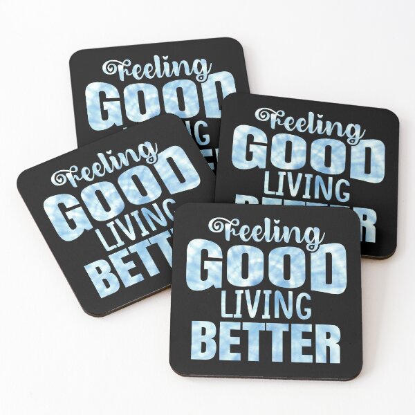 Item preview, Feeling Good Living Better Music Quote Drake designed and sold by CataRedBubble.