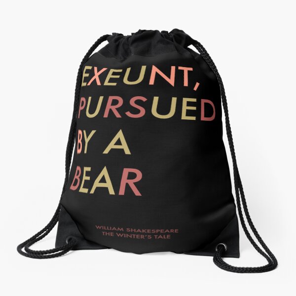 Item preview, Exeunt Pursued By A Bear - Shakespeare designed and sold by CorrieJacobs.