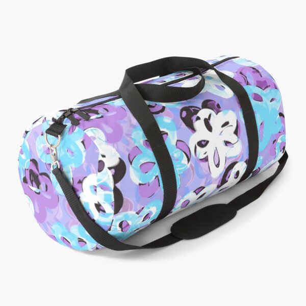 Item preview, Moody Layered Inky Floral –– LAVENDER + LIGHT BLUE + WHITE + DARK CHARCOAL designed and sold by mattidwan.
