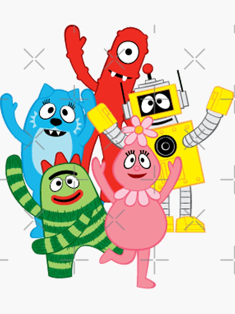 "Yo Gabba Gabba" Sticker for Sale by Candy-B10 | Redbubble