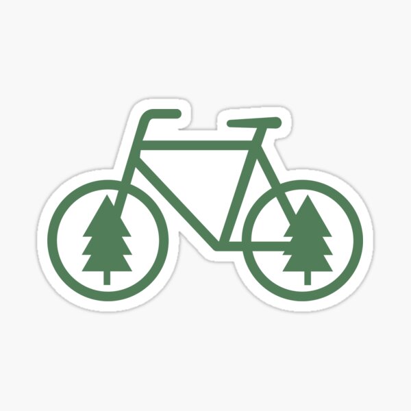 Item preview, Pacific Northwest Bike - Pine Tree Bicycle - Cycling designed and sold by CorrieJacobs.