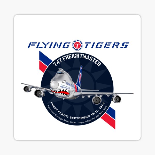 FLYING TIGERS 747 Sticker