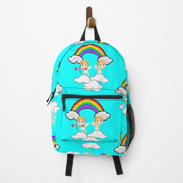 Item preview, Pixel cupidons on clouds with a rainbow designed and sold by Crazyideeas.